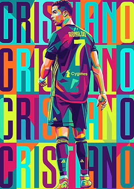 Cristiano Ronaldo WPAP Art
