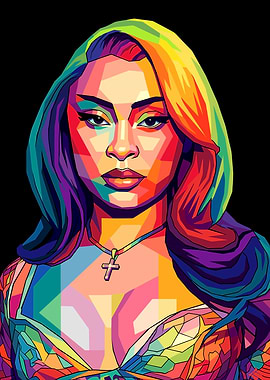 Ice Spice Pop Art Portrait