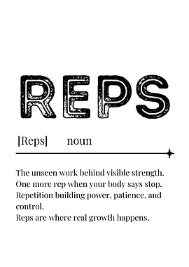 Reps Definition Poster