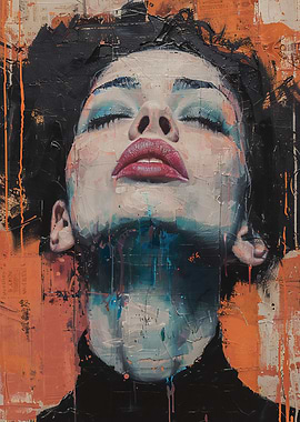 Portrait of a Woman with Eyes Closed