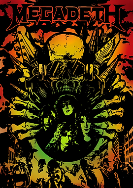 Megadeth Band Poster