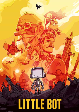 Little Bot Video Game Poster