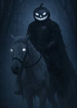 Headless Horseman with Pumpkin Head