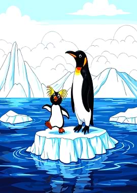 Penguins on an Iceberg