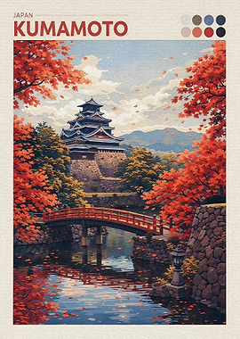 Kumamoto Castle in Autumn