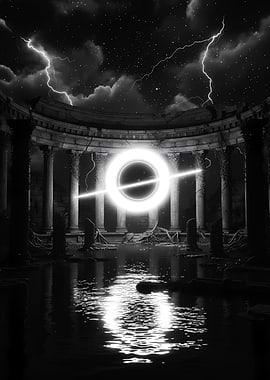 Cosmic Portal in Ancient Ruins