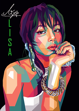 Lalisa Manobal Pop Art Portrait