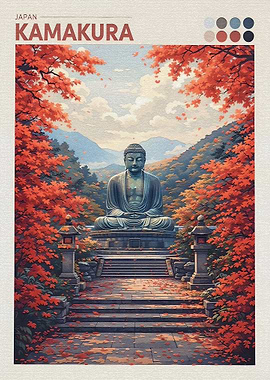 Kamakura Great Buddha in Autumn