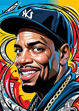 Pop Art Portrait of a Jay Z