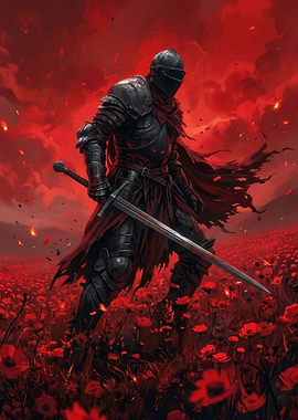 Knight in a Field of Poppies