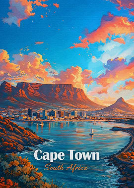 Cape Town South Africa Sunset