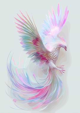 Mythical Phoenix in Flight