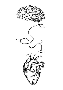 Brain and Heart Connected by Wire