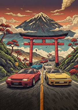Japanese Mountain Road Cars