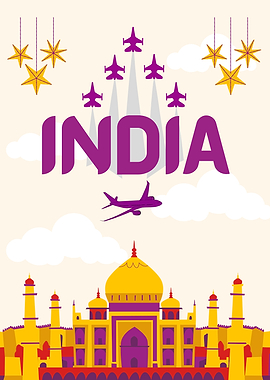 India Travel Poster