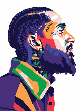 Nipsey Hussle Pop Art Portrait