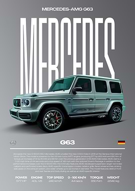 Mercedes-AMG G63 Car Poster