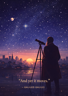 Galileo Gazing at the Stars