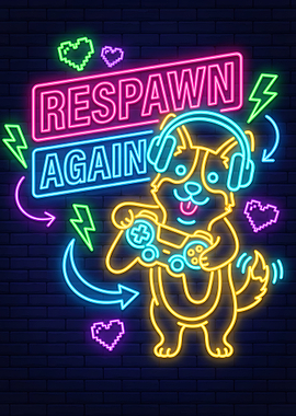 Neon Dog Gamer