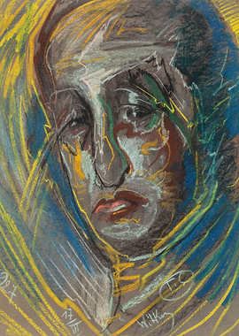 Expressive Portrait in Pastel