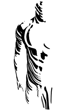 Abstract Human Torso Silhouette