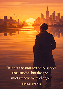 Charles Darwin quote about change