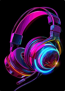 Neon Gaming Headphones