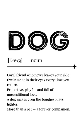 Dog Definition Art