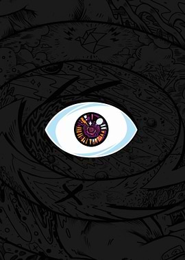 Psychedelic Eye Abstract Art