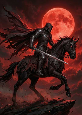 Dark Knight on Horse