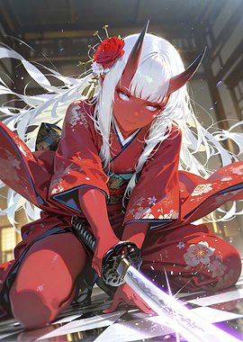 Crimson Kimono Blade Draw