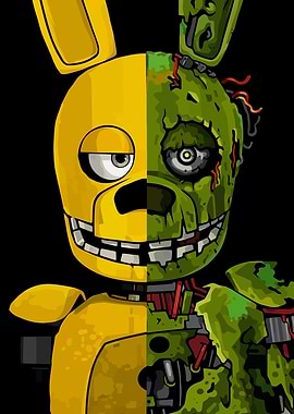 Springtrap Split Character Art
