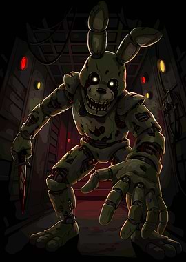 Scary Animatronic with Knife