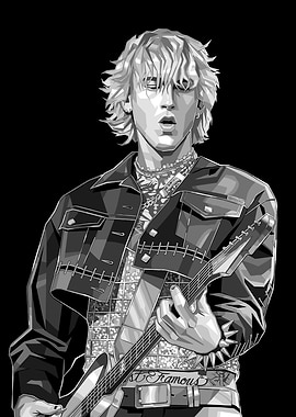 Machine Gun Kelly Playing Guitar