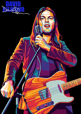David Gilmour Pop Art Portrait