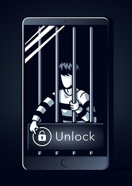 Prisoner Unlocking a Smartphone