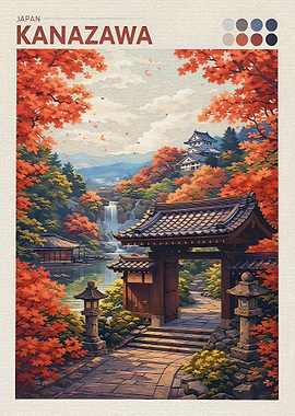 Kanazawa Japan Autumn Landscape