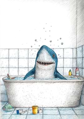 Shark Taking a Bath