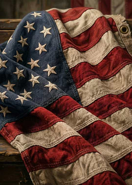 Distressed American Flag