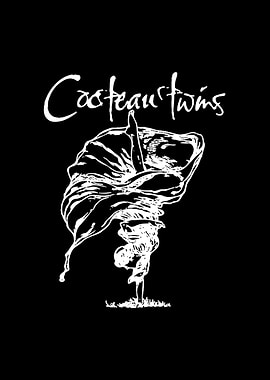 Cocteau Twins logo with abstract figure