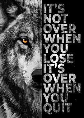 Wolf Motivational Quote