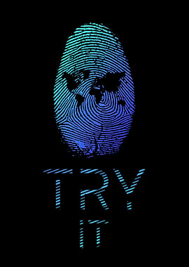 Fingerprint World Map Try It