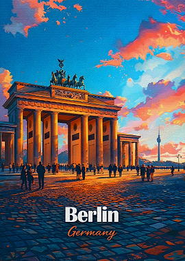 Brandenburg Gate at Sunset