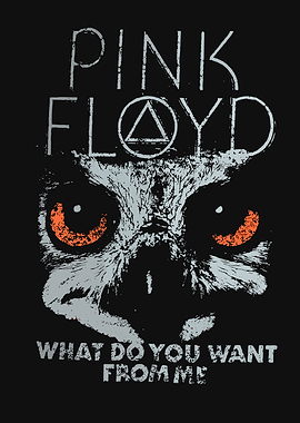 Pink Floyd Animal Eyes Text Art