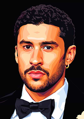 Bad Bunny Pop Art Portrait