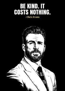 Chris Evans Quote Poster
