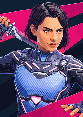 Split Fiction Cyberpunk Warrior with Katana Game Cover