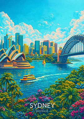 Vibrant Sydney Harbor Scene