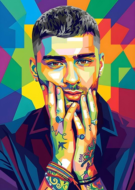Zayn Malik Pop Art Portrait