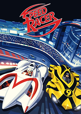 Speed Racer Cars on Track